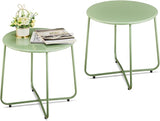 Outvita Indoor and Outdoor Side Table, Small Patio Side Table - Photo 1