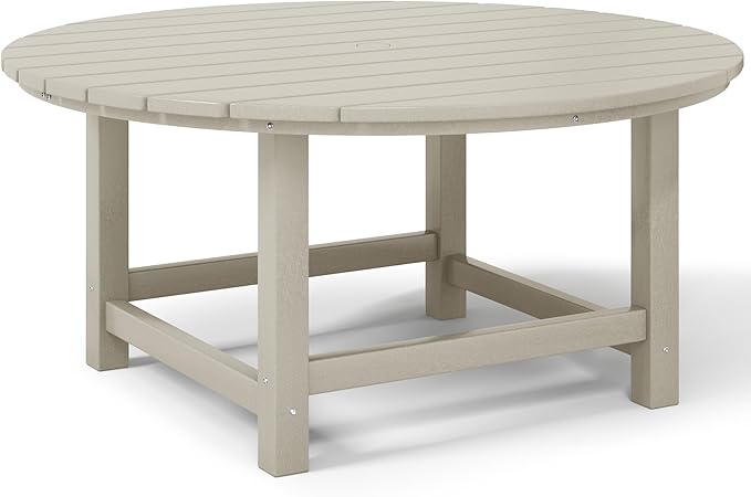 Costaelm Patio Conversation Table, Tatio Accent HDPE Outdoor Weather Resistant - Photo 8