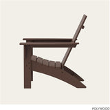 POLYWOOD Modern Adirondack Chair – All-Weather Outdoor Lawn Adirondack Chairs – HDPE - Photo 6