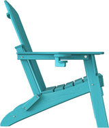 Plawdlik Folding Adirondack Chair, SGS Tested, Wooden Textured with Cup Holder - Photo 10
