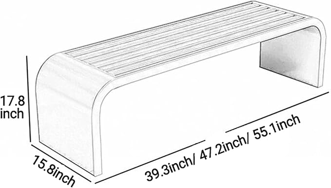 Backless Metal Outdoor Bench,All-Weather Patio Garden Bench for Backyard,Waterproof Durable Steel Park Benches Seat for Garden, Porch, Park, Entryway(59x15.8x17.8 inch, Green)