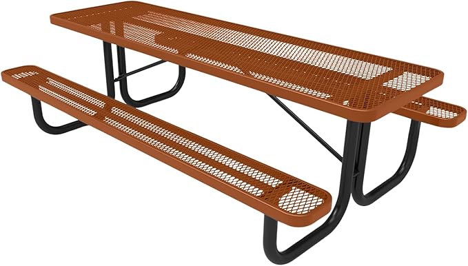 COATEDOUTDOORFURNITURE Heavy-Duty Portable Outdoor Picnic Table - Photo 1