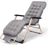 Chair Reclining Lounge Chair Patio Chairs, w/Removable Cushion & Headrest, Reclining Camping Chair w/Upgraded Lock - Photo 1