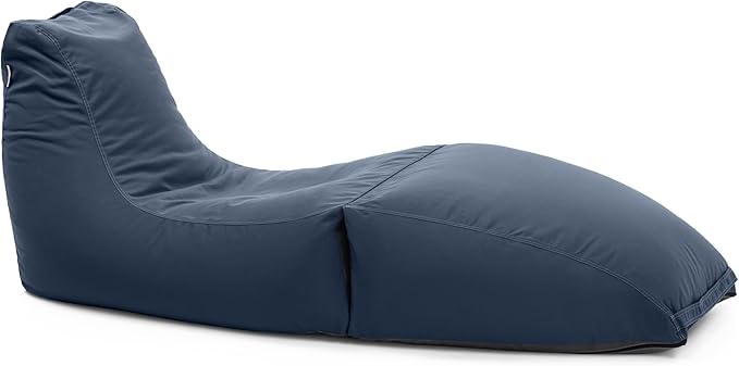 Jaxx Prado Outdoor Chaise Lounge, Navy - Photo 1