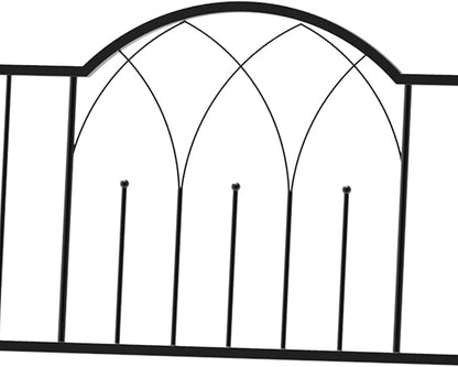 Metal Garden Arbor Bench with Two-Trellis Design