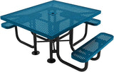 COATEDOUTDOORFURNITURE Heavy-Duty Portable ADA-Compliant Outdoor Picnic Table with Umbrella Hole - Photo 1