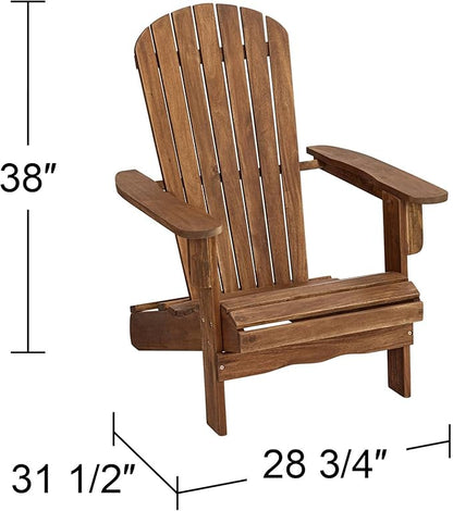 Teal Island Designs Cape Cod Natural Wood Adirondack Chair