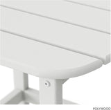 POLYWOOD SBT18WH South Beach 18" Outdoor Side Table, White - Photo 7