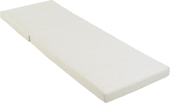 Merax Outdoor Chaise Lounge Cushion Only - Water-Resistant Patio Lounge Chair Cushion with Removable Cover, Beige