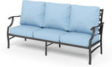 HERA'S HOUSE Patio Furniture Sofa, All-Weather Outdoor 3 Seats Couch - Photo 1