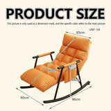 Modern Bedroom rocking chair with cushion, Comfortable living room Sofa Lounger, garden lounge chair with armrests - Photo 2