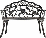 (Fast Delivery) Metal Garden Bench, Outdoor Furniture, Outdoor Seating, Seats up to 2 Persons, for Porch, Pool, Garden - Photo 3
