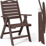 Costaelm Outdoor Adjustable Highback Folding Patio Dining Chair - Photo 1