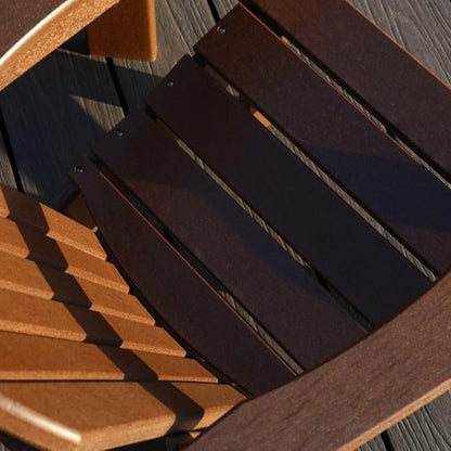 NewTechWood Child Adirondack Patio Chair Weather Resistant, Easy Installation, Widely Used in Outdoor, Fire Pit, Deck, Lawn, Outside, Garden Chairs (Teak)