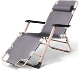 Chair Reclining Lounge Chair Patio Chairs, w/Removable Cushion & Headrest, Reclining Camping Chair w/Upgraded Lock - Photo 1