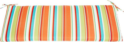 BrylaneHome Bench Cushion - 48" L x 18" W x 3" H - Patio & Outdoor - Water, Stain & Fade Resistant - Covert Breeze