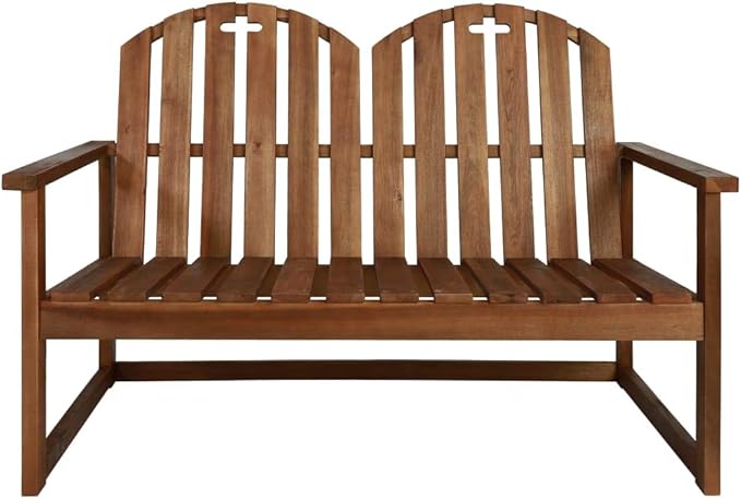 Garden Bench Sofa Chairs 2 pcs Solid Acacia Wood (Outdoor Lounge Set) - Photo 2