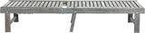 SAFAVIEH Outdoor Collection Inglewood Ash Grey Solid Wood/Beige Cushion Adjustable Chaise Lounge Chair (PAT6723D) - Photo 6