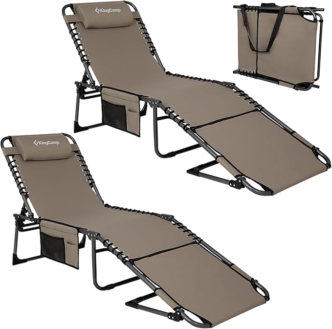 KingCamp 2 Pack Tanning Chair with Face Hole - Photo 1