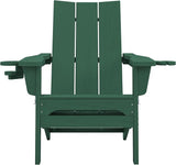 SERWALL Folding Adirondack Chair with Dual Cup Holders Set of 6, Modern Adirondack Chairs - Photo 9