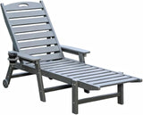 Outdoor Chaise Lounge Chair with Adjustable Backrest and Heavy-Duty Support for Ultimate Relaxation - Photo 1