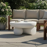 Christopher Knight Home Rico 27.5" Outdoor Coffee Table with Spherical and Cylinder Leg - Photo 4