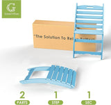 GREENVINES Folding-Xavier-Chair | Wave | Portable Adirondack-Chairs | HDPE Plastic | All Weather Fire-Pit Chair | Arctic - Photo 7