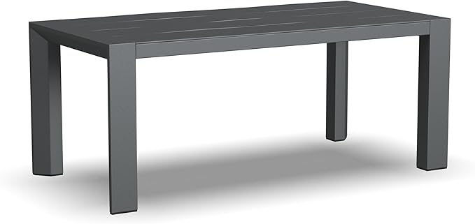 Homestyles Grayton Outdoor Aluminum Coffee Table, Gray