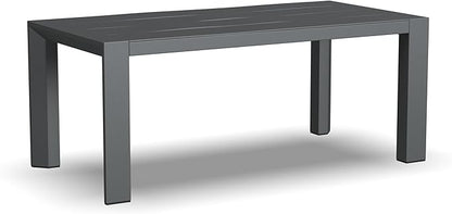 Homestyles Grayton Outdoor Aluminum Coffee Table, Gray