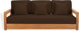 SAFAVIEH Couture Montford 3-Seat Bench Replacement Cover Only – Outdoor White Removable Slipcover Upholstery - Photo 1