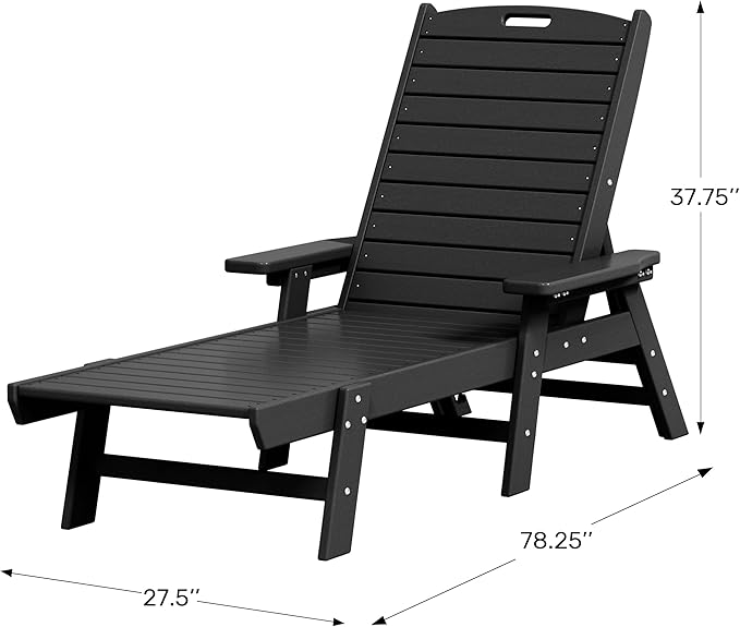 WestinTrends Malibu Poly Reclining Chaise Lounge Red - Photo 2