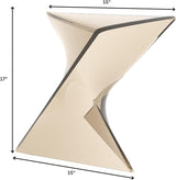 LeisureMod 15.75" Triangular Side Table, Stackable Plastic Accent End Table for Indoor & Outdoor Use - Photo 3