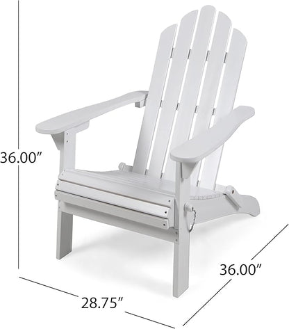 Christopher Knight Home Hollywood Adirondack Chair, White