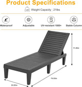 Outdoor Chaise Lounge Chair – Adjustable Waterproof Lawn Chair for Relaxation - Photo 2