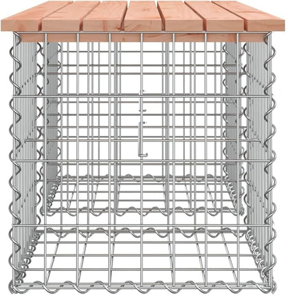 Garden Bench with Solid Douglas Fir Wood and Galvanized Steel Frame, Rustic Farmhouse Style Outdoor Seating for Patio Backyard, Durable Weather Resistant Comfortable for Two,