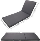 2-Piece Patio Lounge Chair Set with Side Space, Outdoor Chaise Lounge Adjustable & Breathable Acacia Wood Frame - Photo 4