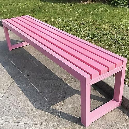Weather-Resistant Outdoor Metal Garden Bench 100/120/150 cm - Stylish, No Backrest Design for Patios & Gardens, Durable Outdoor Furniture, Perfect for Relaxation and Entertainment