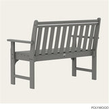 POLYWOOD GNB48GY Vineyard 48" Bench, Slate Grey - Photo 5