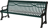 COATEDOUTDOORFURNITURE Coated Outdoor Furniture Heavy-Duty Outdoor Bench Thermoplastic Coated, Slatted Steel - Photo 1
