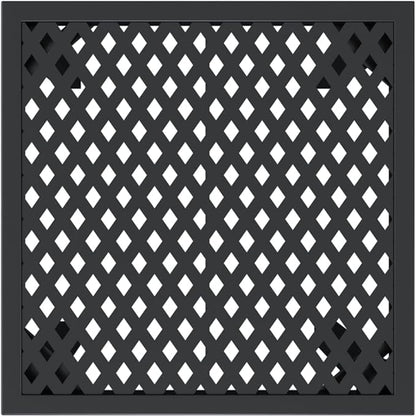 Patio Table Anthracite 19.7"x19.7"x28.3" Steel,Durable Steel Garden Table with Mesh Design for Contemporary Patio or Garden Outdoor Table