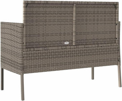 Garden Bench Grey, Navy Blue Outdoor Benches Outdoor Furniture for Courtyard