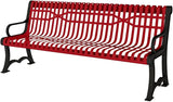 COATEDOUTDOORFURNITURE Coated Outdoor Furniture Heavy-Duty Outdoor Bench Thermoplastic Coated, Slatted Steel - Photo 1