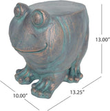 Garden Stool, Plant Stool or Frog Table for Garden, Front Porch, Patio, Outside, Indoor, Lightweight Concrete - Photo 3