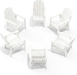 Adirondack Chair Set of 6, All Weather HDPE Fire Pit Chairs, Oversized Plastic Adirondack Chair for Outdoor, Balcony - Photo 1