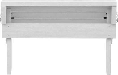 SERWALL Folding Adirondack Ottoman, White