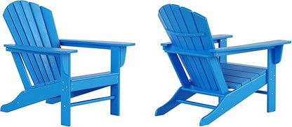 WestinTrends Dylan Outdoor Adirondack Chair (Set of 2), Pacific Blue