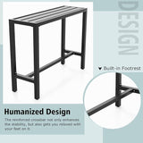 COSTWAY Outdoor Bar Table 48-inch Wide - Photo 8