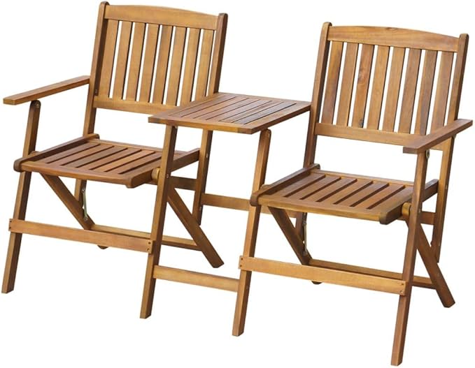 (Fast Delivery) Patio Wooden Bench, Foldable Garden Bench, Ideal for Patio - Photo 1