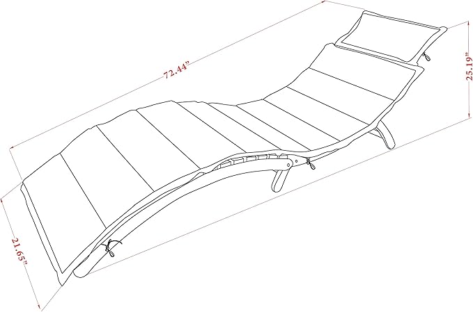 East West Furniture BHNU1NA Helena Patio Chaise Lounge - Outdoor Acacia Wood Sunlounger Chairs for Poolside, Deck, Lawn, 72x22x25 Inch, Natural Oil