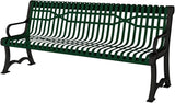 COATEDOUTDOORFURNITURE Coated Outdoor Furniture Heavy-Duty Outdoor Bench Thermoplastic Coated, Slatted Steel - Photo 1